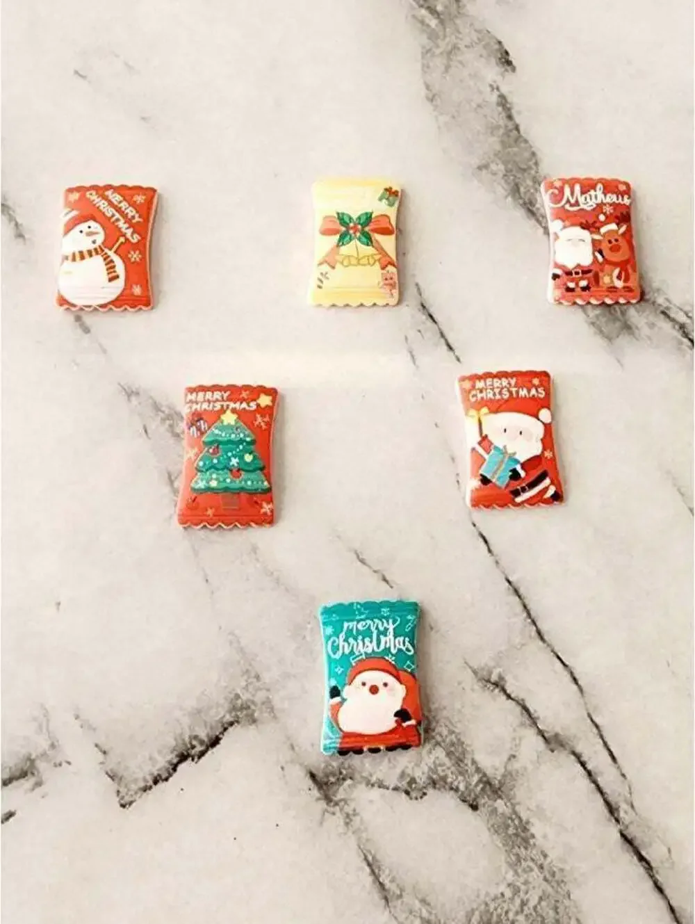 Miniature Dollhouse Christmas Cookie Snacks 1:6 scale
